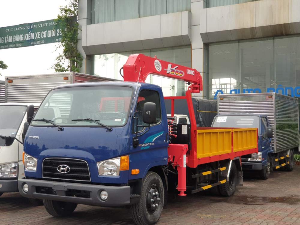 Đánh giá xe tải Hyundai gắn cẩu tự hành 3 tấn